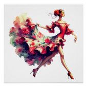 Flamenco Dancer Perfect Poster (Voorkant)