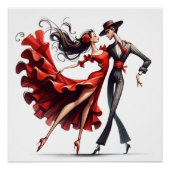 Flamenco Dancer Perfect Poster (Voorkant)
