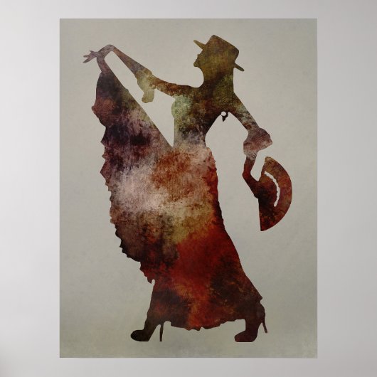 Flamenco Dancer Poster (Voorkant)