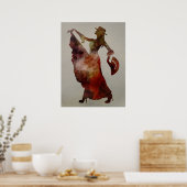 Flamenco Dancer Poster (Keuken)