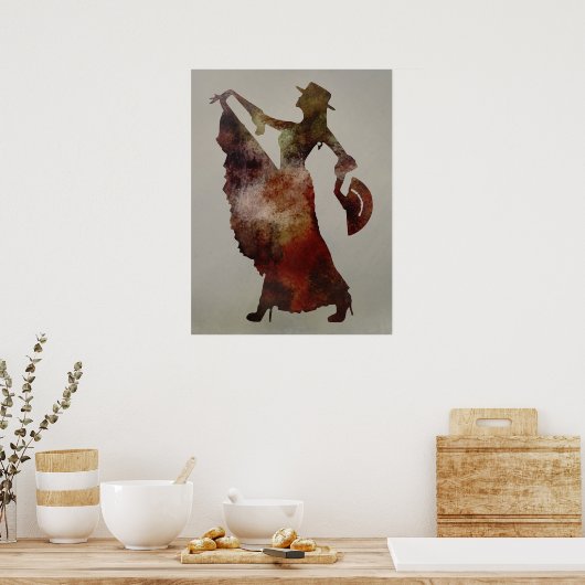 Flamenco Dancer Poster (Keuken)