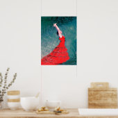 Flamenco Dancer Poster (Keuken)