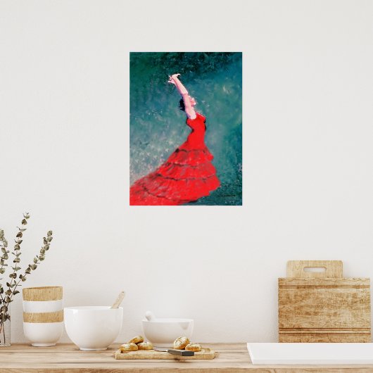 Flamenco Dancer Poster (Keuken)