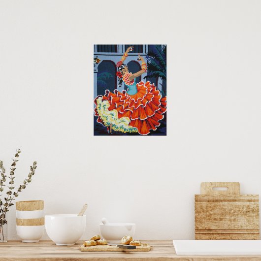 Flamenco Dancer Poster (Keuken)