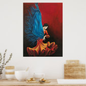Flamenco Dancer Poster (Keuken)