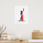 Flamenco Dancer Poster (Keuken)