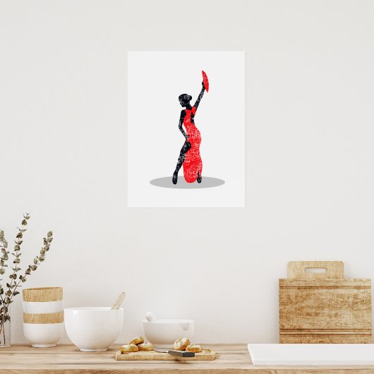 Flamenco Dancer Poster (Keuken)