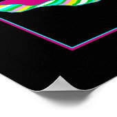 Flamenco Dancer Poster Geïsoleerd zwart, jouw info (Hoek)