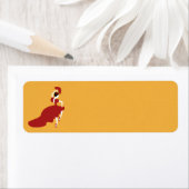 Flamenco Dancer Return Address Label (Insitu)
