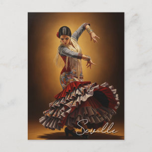 Flamenco Dancer Sevilla Spanje Briefkaart