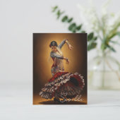 Flamenco Dancer Sevilla Spanje Briefkaart (Staand voorkant)