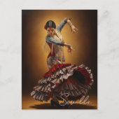 Flamenco Dancer Sevilla Spanje Briefkaart (Voorkant)