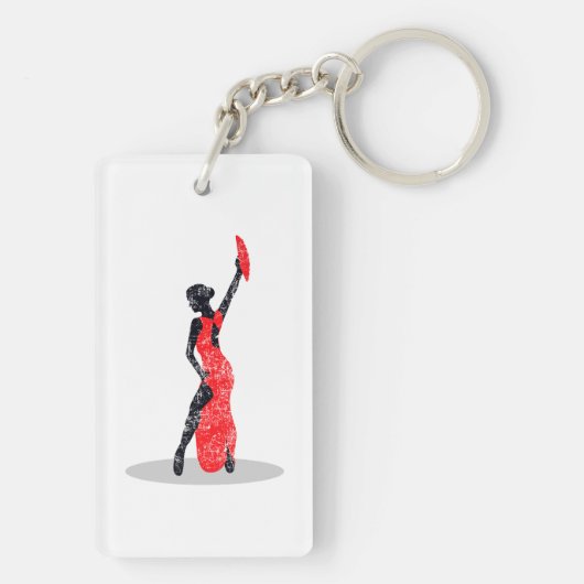 Flamenco Dancer Sleutelhanger (achterkant)