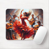 Flamenco Dancer Spaanse Muziekband Muismat (Met muis)