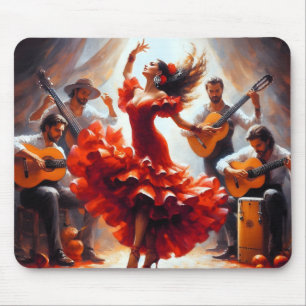 Flamenco Dancer Spaanse Muziekband Muismat
