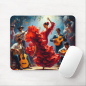Flamenco Dancer Spaanse Muziekband Muismat (Met muis)