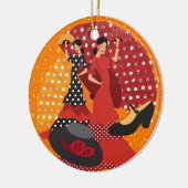 Flamenco Dancer - SRF Keramisch Ornament (Links)