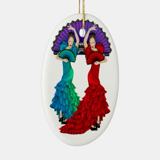 Flamenco Dancer - SRF Keramisch Ornament (Rechts)