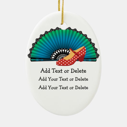 Flamenco Dancer - SRF Keramisch Ornament (Achterkant)