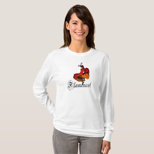 Flamenco Dancer T-shirt (Voorkant volledig)