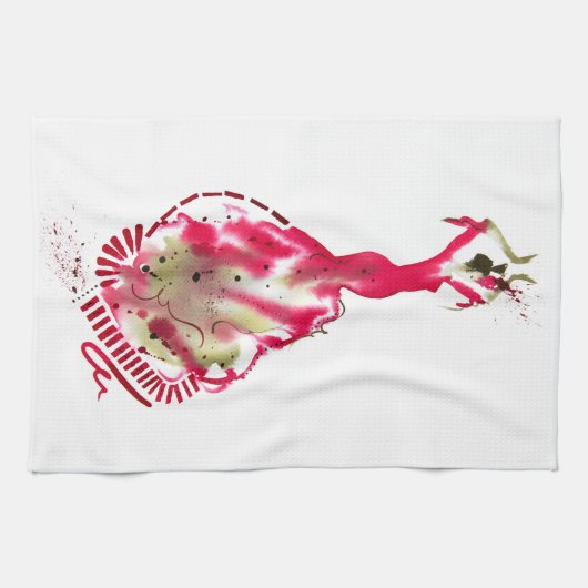 Flamenco Dancer T-Towel Theedoek (Horizontaal)
