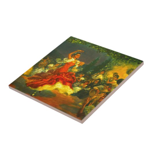 Flamenco Dancer Tegeltje (Zijkant)