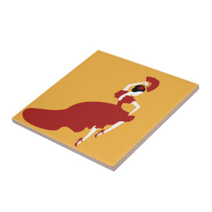 Flamenco Dancer Tegeltje