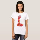 Flamenco Dancer Travel Graphic T-shirt (Voorkant volledig)
