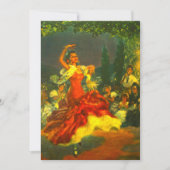 Flamenco Dancer Uitnodiging (Voorkant)