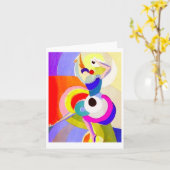 Flamenco Dancer van Sonia Delaunay, 1916 Kaart (Gele Bloem)