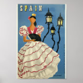 Flamenco Dancer Vintage Revel Poster (Voorkant)