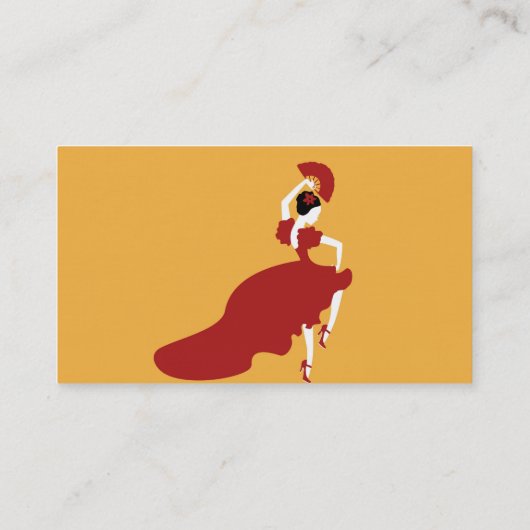 Flamenco Dancer Visitekaartje (Achterkant)