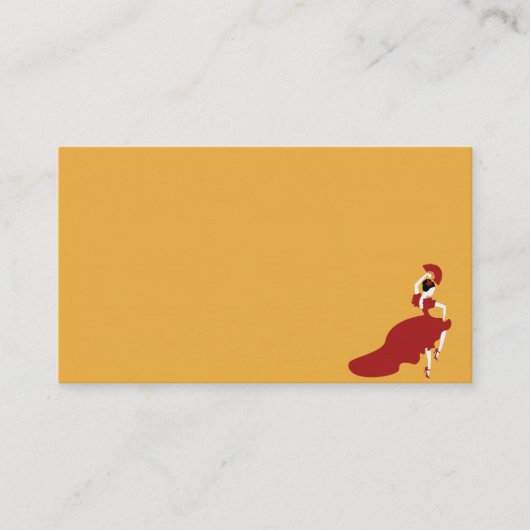 Flamenco Dancer Visitekaartje (Voorkant)