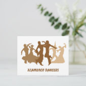 Flamenco Dancers Illustratie Briefkaart (Staand voorkant)