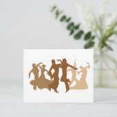 Flamenco Dancers Illustratie Briefkaart (Staand voorkant)