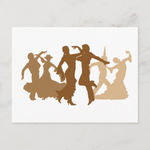 Flamenco Dancers Illustratie Briefkaart