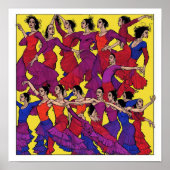 Flamenco Dancers Print (Voorkant)