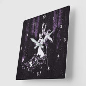 Flamenco Dancers Vierkante Klok (Hoek)