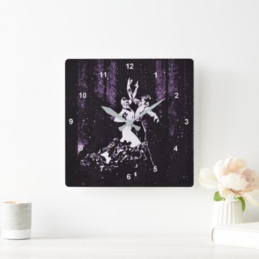 Flamenco Dancers Vierkante Klok (Huis)