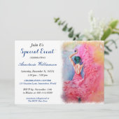 FLAMENCO DANCING ARTITY EVENT INVITE KAART (Staand voorkant)