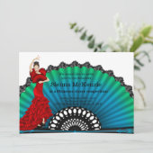 Flamenco dans kaart (Staand voorkant)