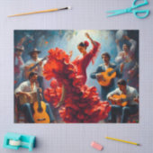 Flamenco Dansen Ephemera Meubelen Decoupage Tissuepapier (Craft)