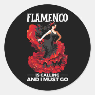 Flamenco Dansen Spaanse Danser Spanje Flamenco Dan Ronde Sticker
