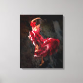 Flamenco danser canvas afdruk (Voorkant)