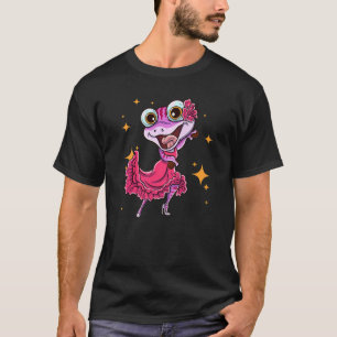 Flamenco Danser Salamander & Castanets Spaanse fol T-shirt