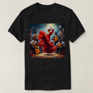 Flamenco Danser Spaanse Muziekband  T-shirt