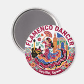 Flamenco-danser Spanje Magneet (Voorkant / Achterkant)