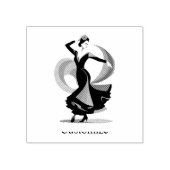Flamenco Danser Thunder_Cove Rubberstempel (Afrduk)