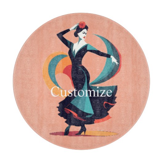 Flamenco danser Thunder_Cove Snijplank (Voorkant)