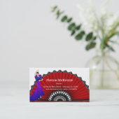 Flamenco danser visitekaartje (Staand voorkant)